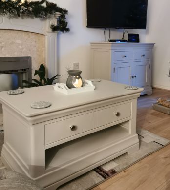 Toulouse Grey Painted Fully Assembled Coffee Table 1 Drawer - Customer review photo