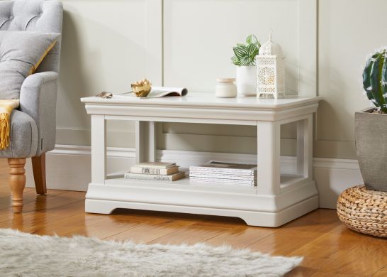 Toulouse Grey Painted Coffee Table with Shelf