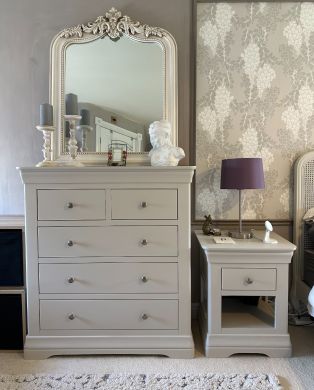 Toulouse Grey Painted 2 Over 3 Assembled Chest of Drawers - customer photo