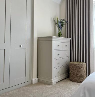 Toulouse Grey Painted 2 Over 3 Chest of Drawers taken by @houseonthegroves on Instagram