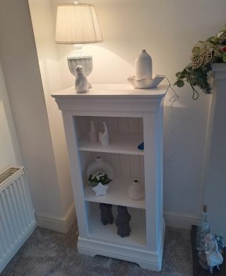 Toulouse White Painted Small Narrow Fully Assembled Bookcase customer review photo