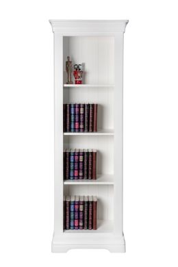 Toulouse White Painted Tall Narrow Bookcase