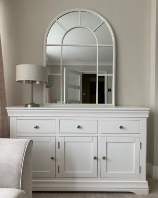 Toulouse 140cm White Painted Large Assembled Sideboard - photo from @thethorpehouse_ on Instagram