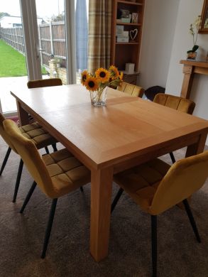 Lichfield 240cm Double Extending Oak Dining Table customer review photo