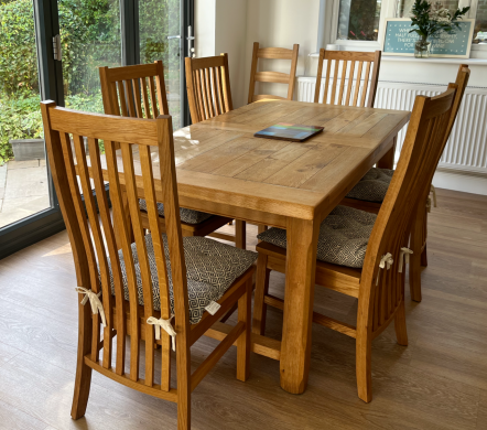 Lichfield Solid Oak Dining Chair with Timber Seat - Customer review photo