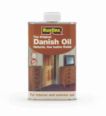 Rustins Danish Oil For Wooden Furniture Care, 500ml Tin - Free Delivery