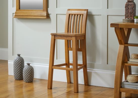 Westfield Oak Kitchen Stool with Oak Timber Seat