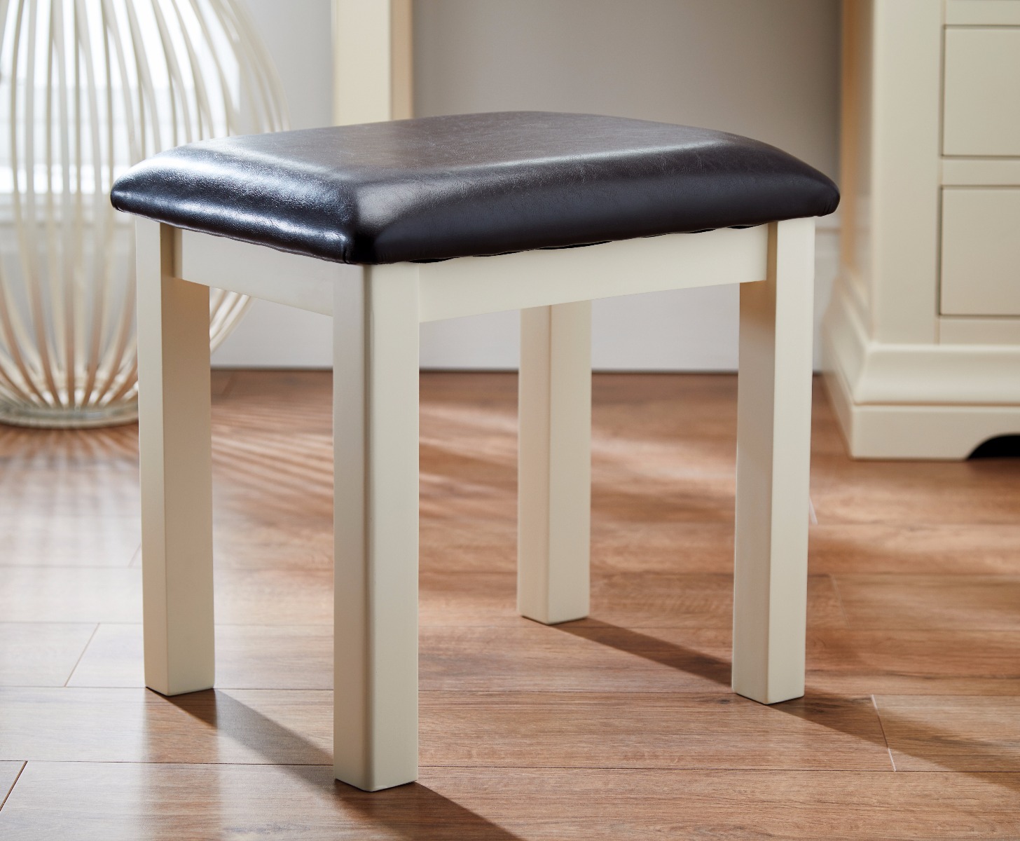 Oak vanity stool deals