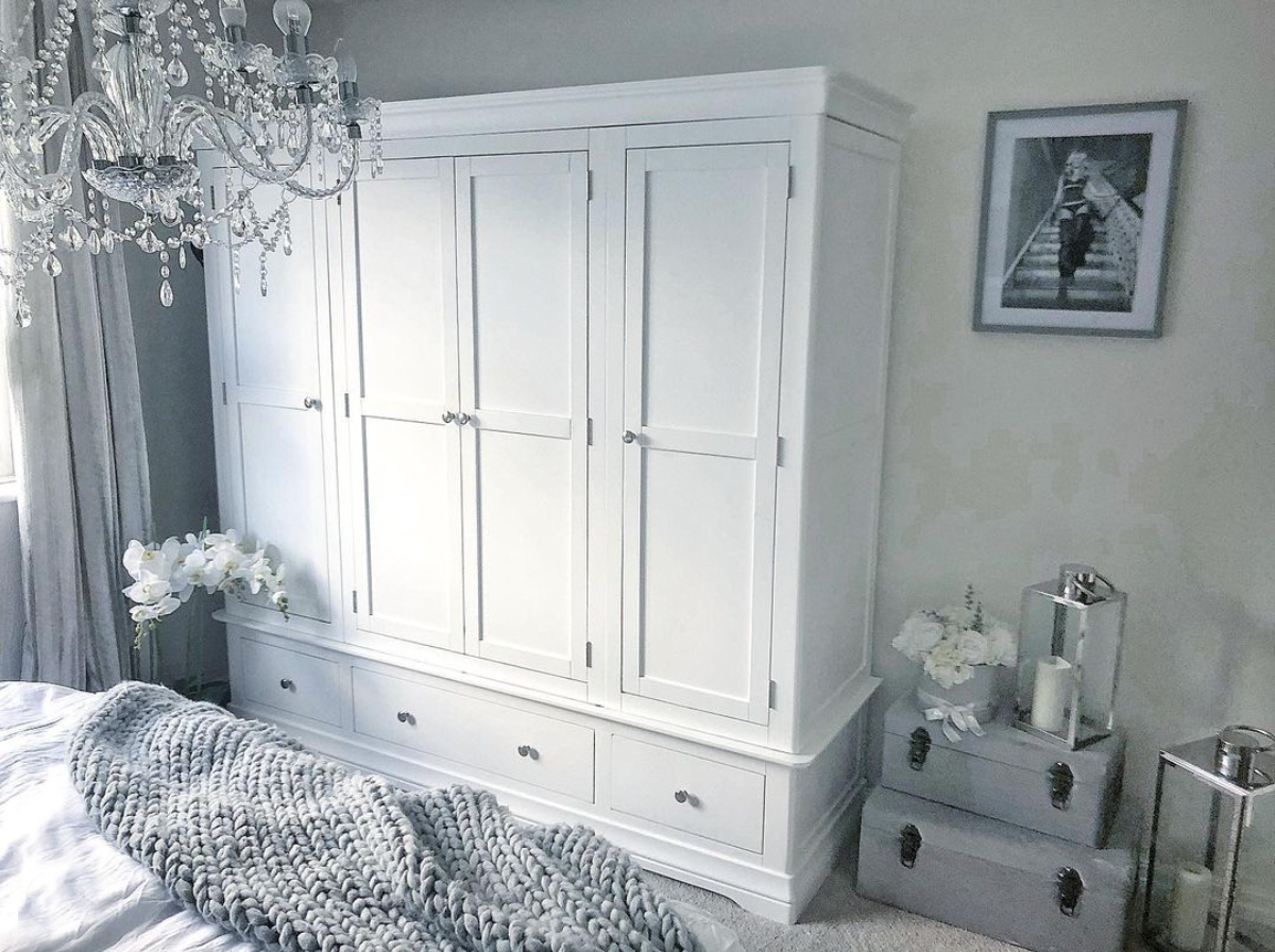 White quad wardrobe sale
