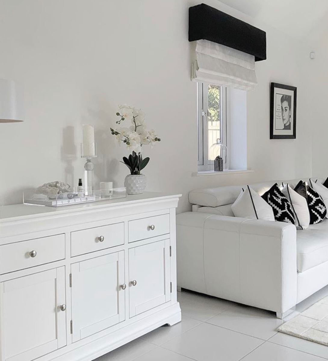 White black shop sideboard