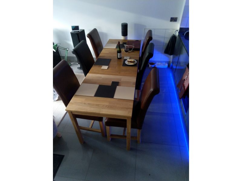 Minsk Petite 75cm EU Made Square Oak Dining Table 20 OFF BLACK FRIDAY SALE