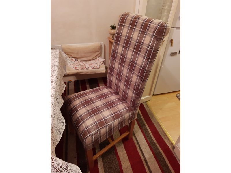 Tartan dining shop chairs next